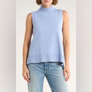 French Connection Babysoft Hilo Vest Top Sleeveless Knit XS Women Mock